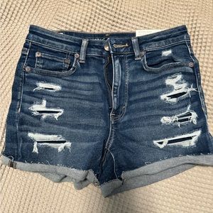 NWT super hi rise shortie American eagle
